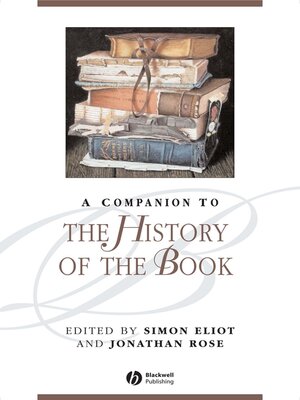 cover image of A Companion to the History of the Book